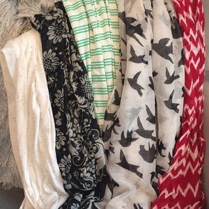 Bundle 5 Infinity Scarves Charming Charlie